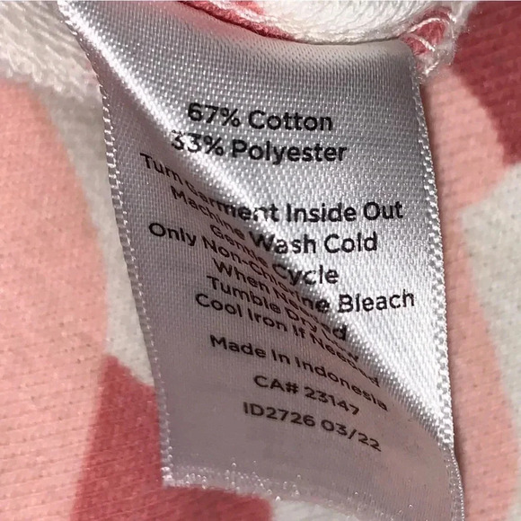 Talbots Camo Classic French Terry Skirt XL Pink Athleisure Fleece Athletic - Picture 10 of 10